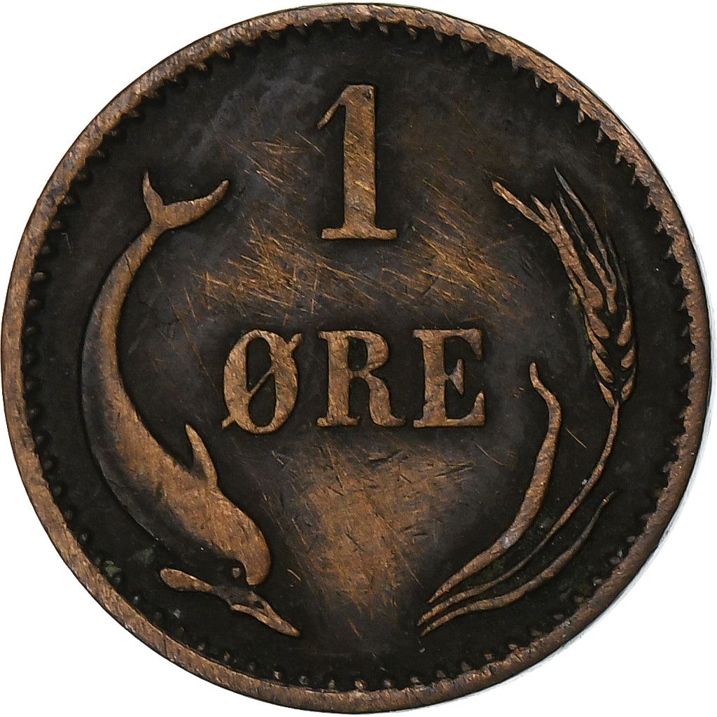 Denmark | 1 Ore Coin | Monogram | Km:792.1 | 1874 - 1904