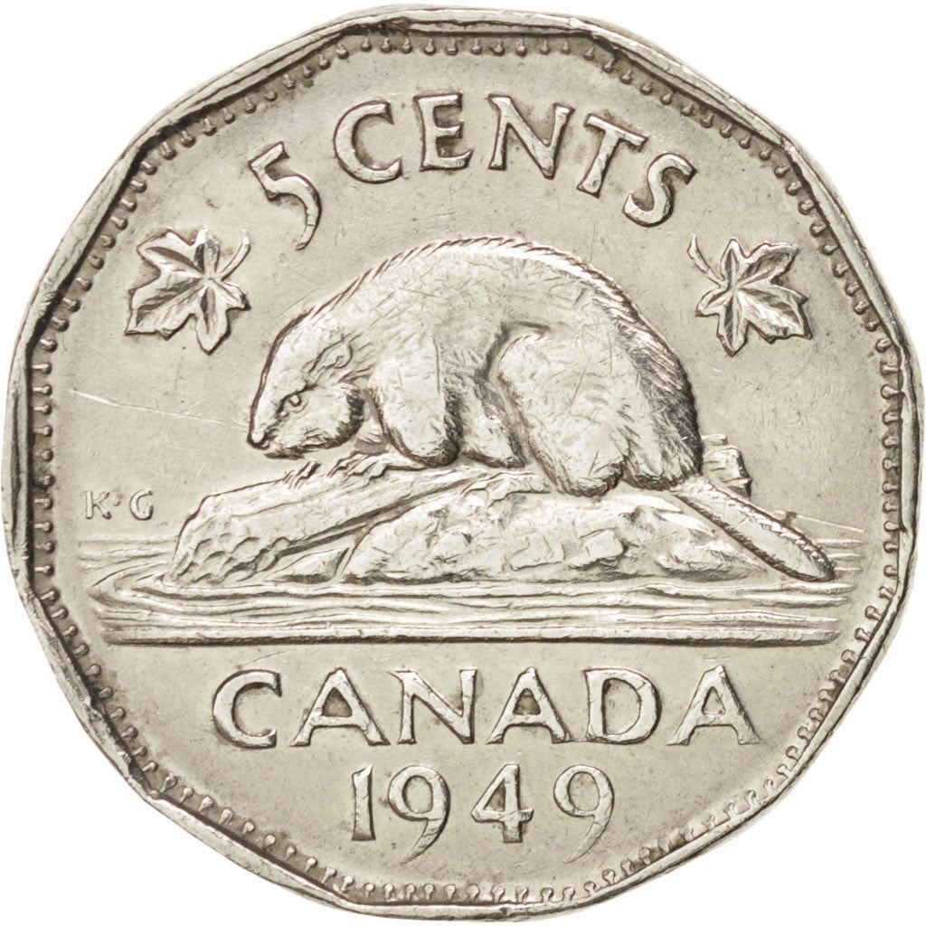 Canada | 5 Cents Coin | Nickel | KM:42 | 1948-1950