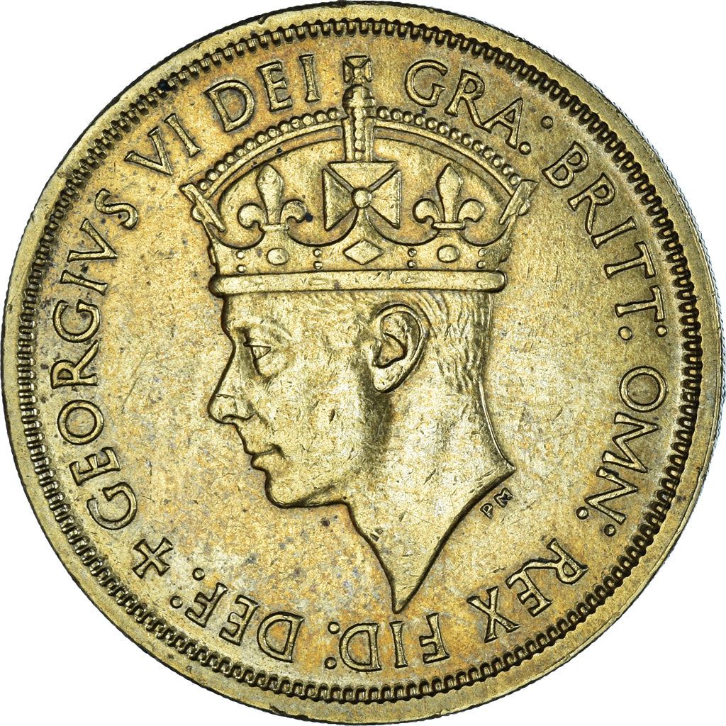 British West Africa | 2 Shillings Coin | Palm Tree | George VI | Km:29 | 1949 - 1952