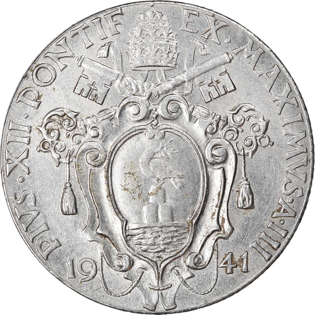Vatican City | 1 Lira Coin | Virgin Mary | Km:26A | 1940 - 1941