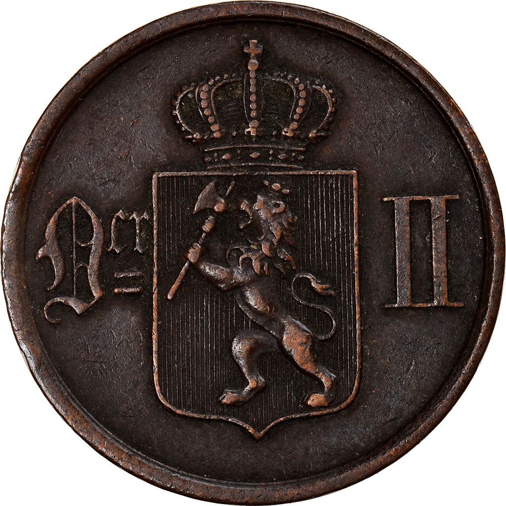 Norwegen | 2 Öre Münze | Oscar II | KM:353 | 1876 - 1902
