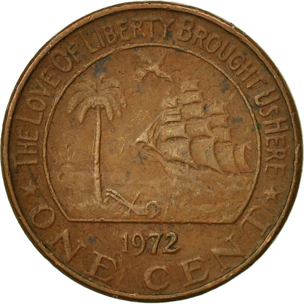 Liberia | 1 Cent Coin | Elephant | Km:13 | 1960 - 1990