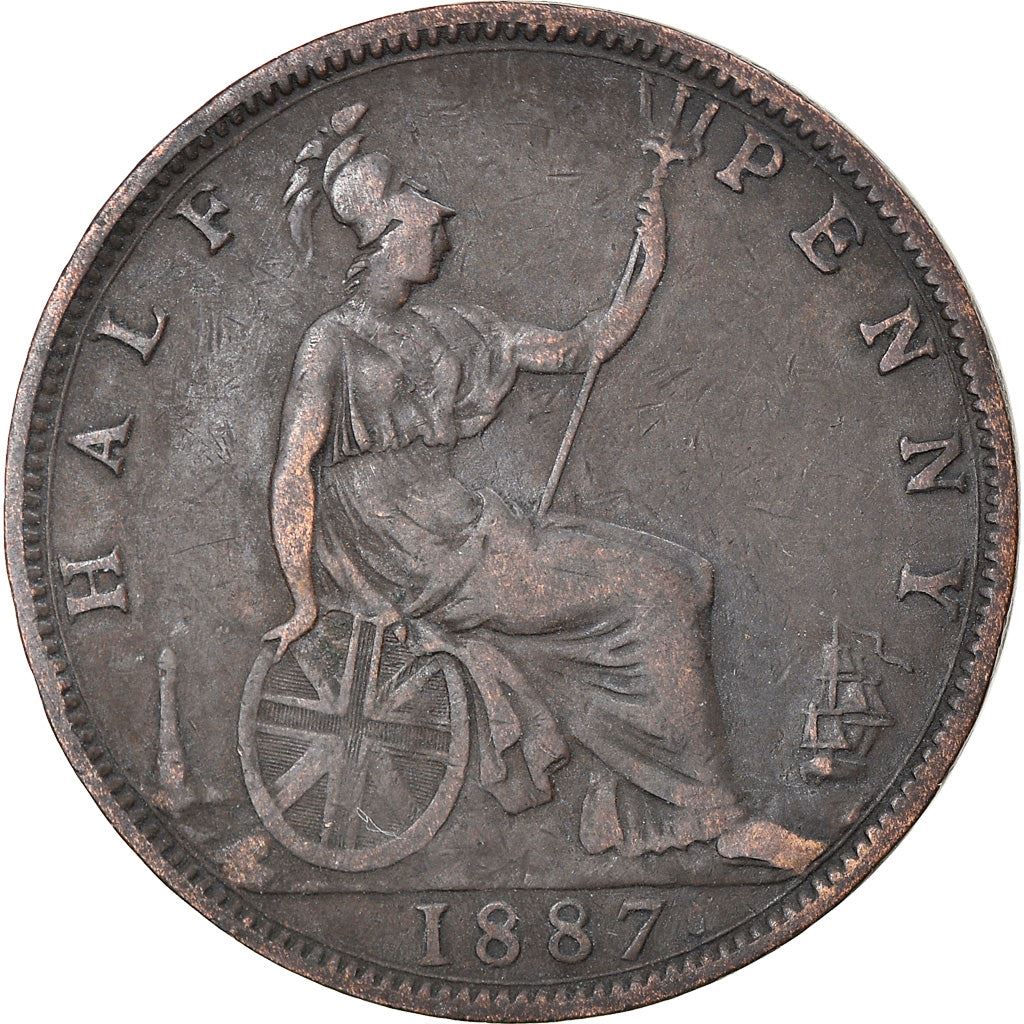 United Kingdom | 1/2 Penny Coin | Victoria | KM:754 | 1874 - 1894