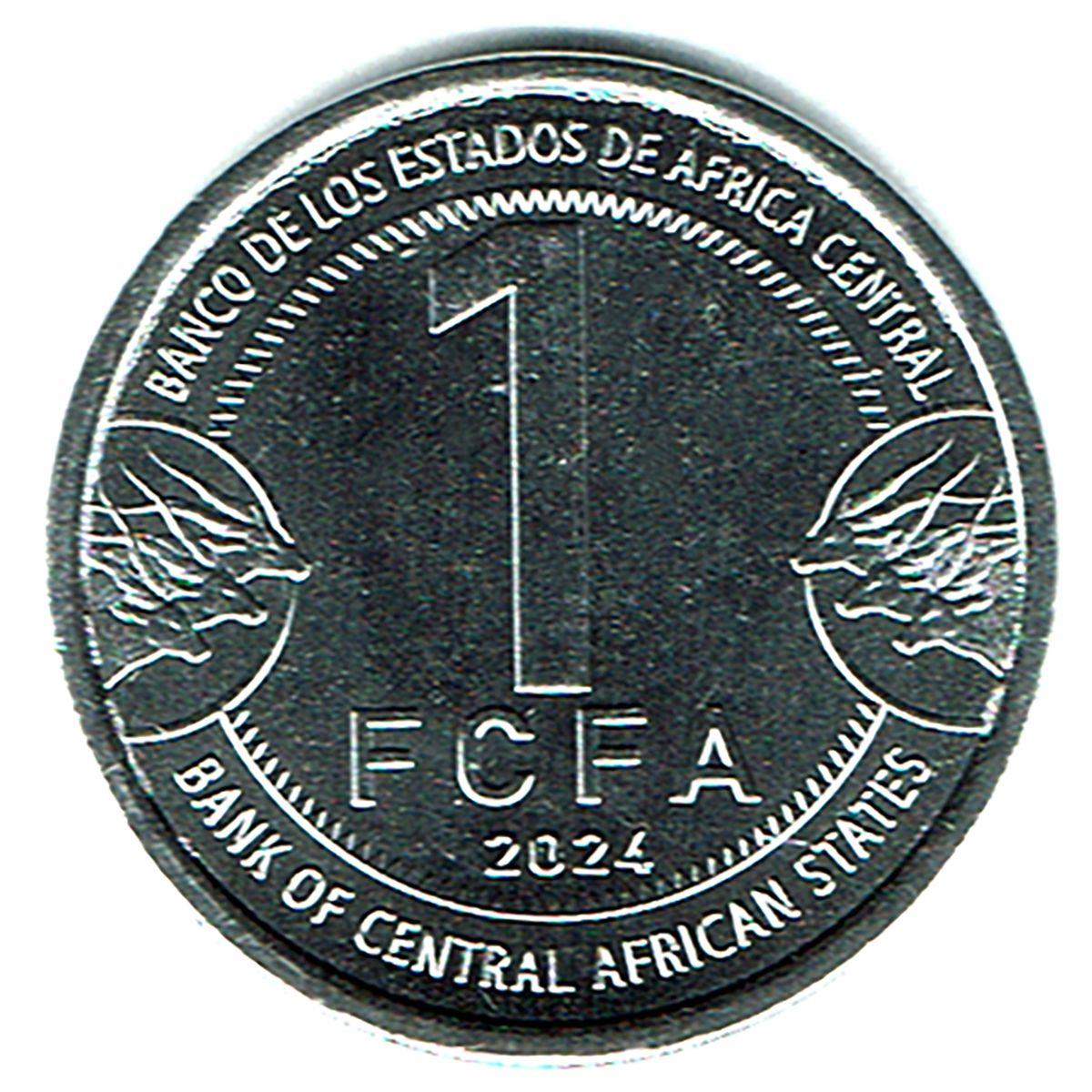 Central African States | 1 Franc Cfa Coin | CEMAC Map | 2024