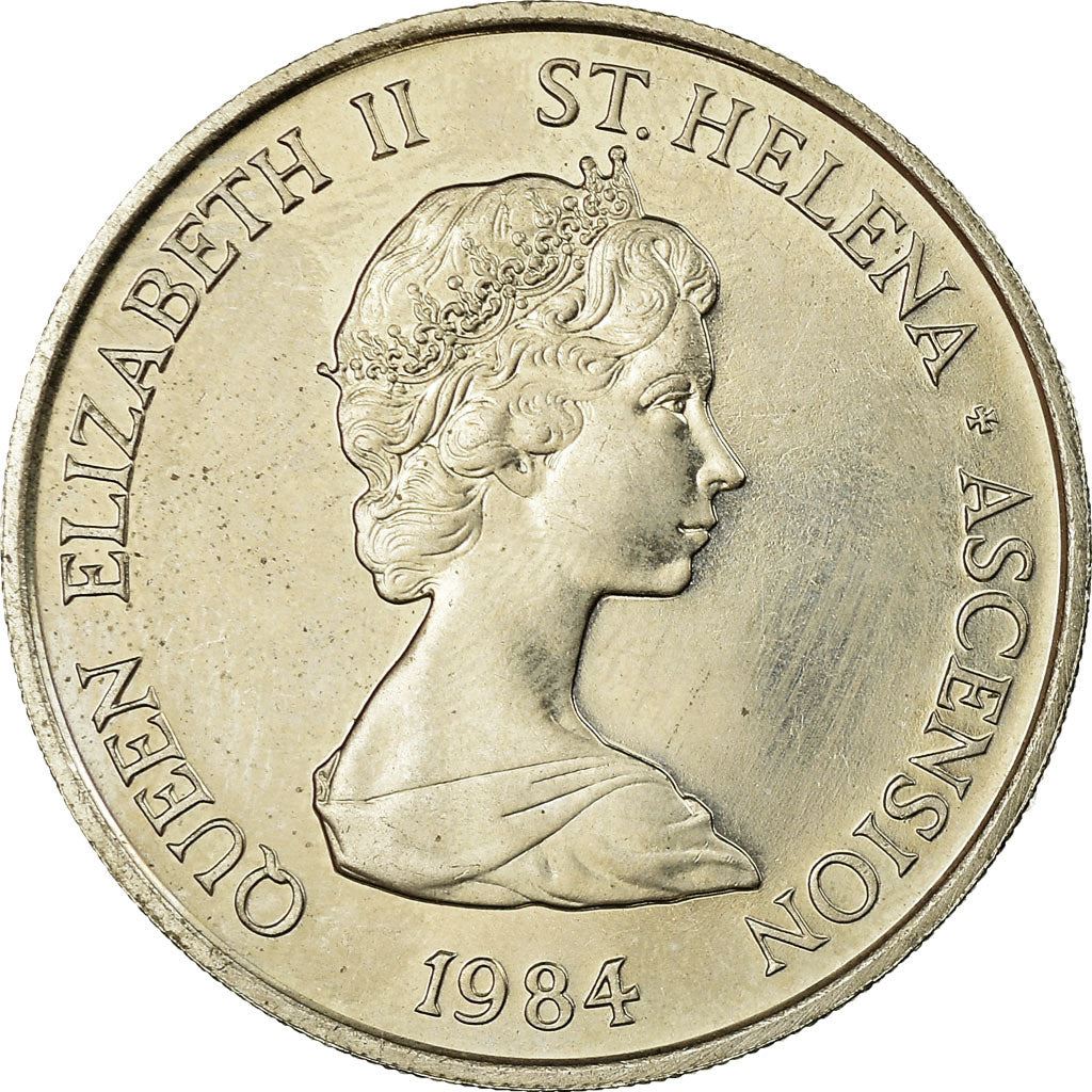 Sant'Elena e Ascensione | Moneta da 10 Pence | Elisabetta II | Giglio d'Arum | Km:4 | 1984