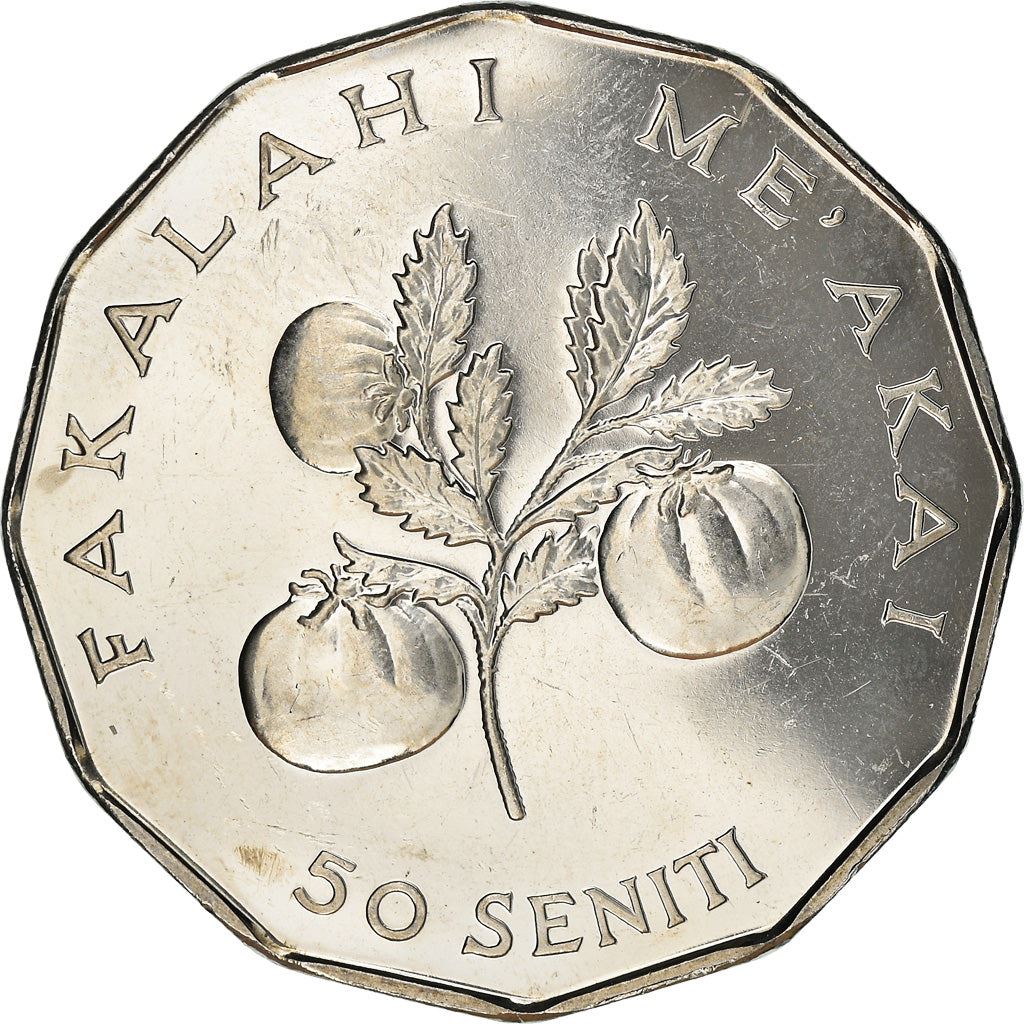 Tonga | 50 Seniti Münze | König Tupou IV | Tomate | FAO | KM:71a | 2002 - 2004