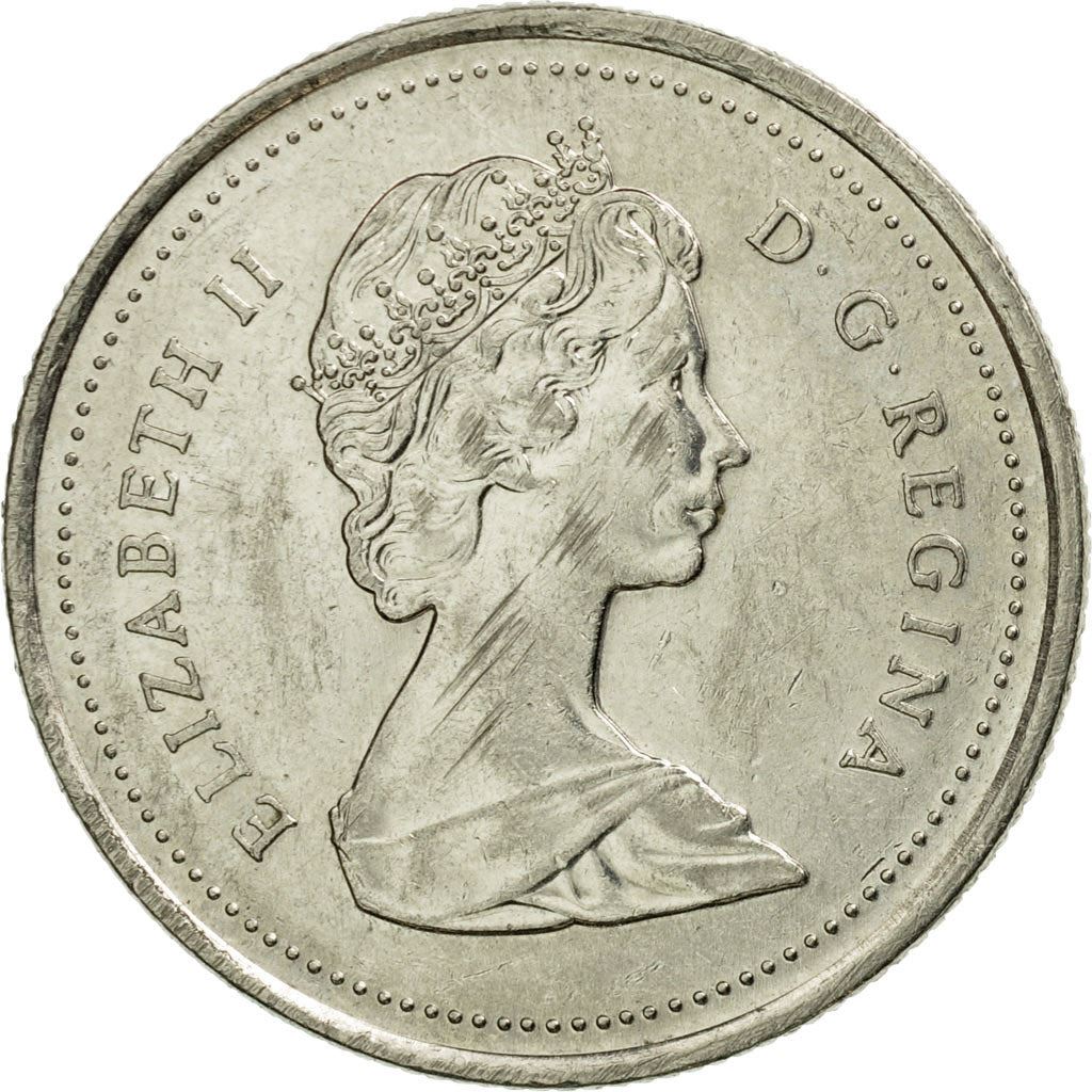 Canada | 25 Cents Coin | Nickel | 2nd portrait | KM:74 | 1979-1989