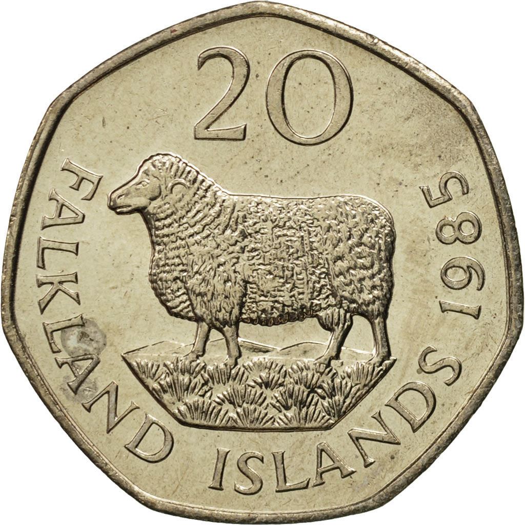 Falkland Islands | 20 Pence Coin | Sheep | Km:17 | 1982 - 1999