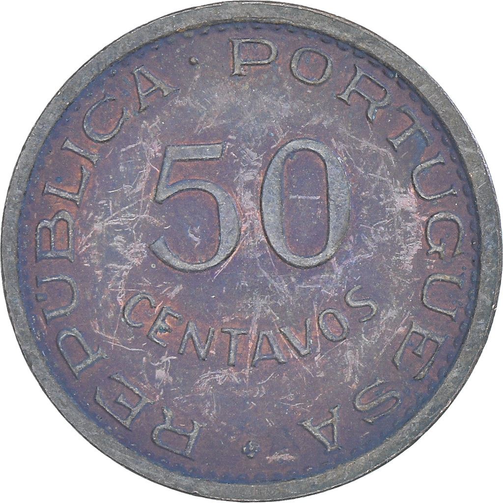 Mozambique 50 Centavos Coin | Military Order Of Christ | KM89 | 1973 - 1974