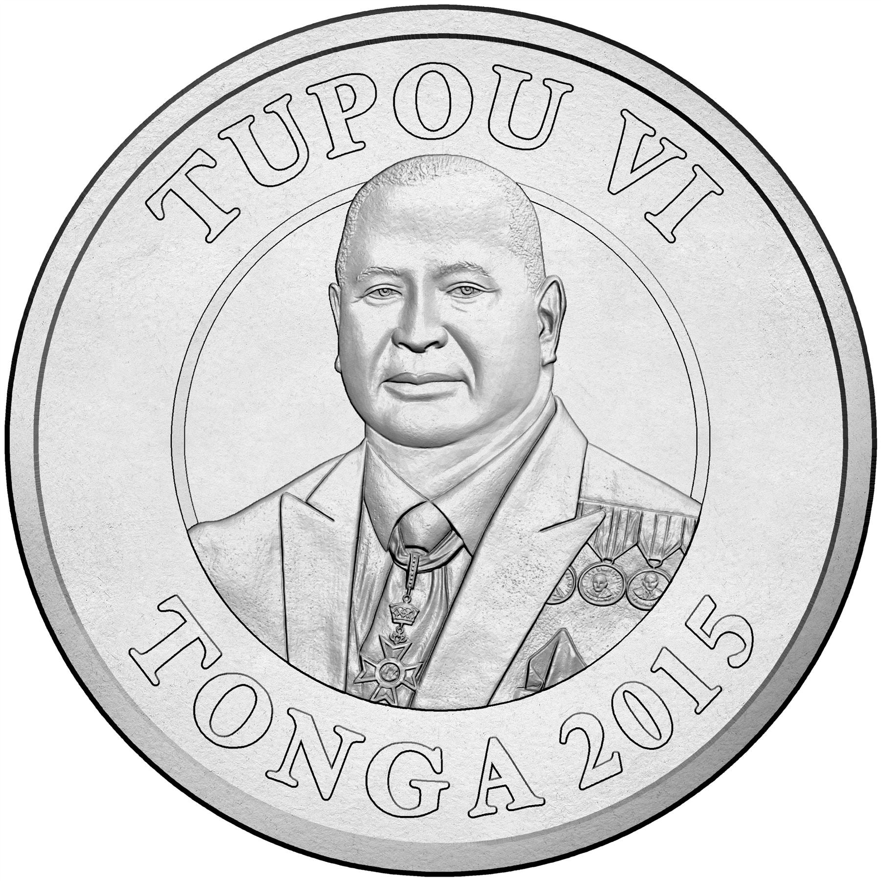 Tonga | 5 Seniti Coin | King Topou VI | Heilala Flower | KM:226 | 2015