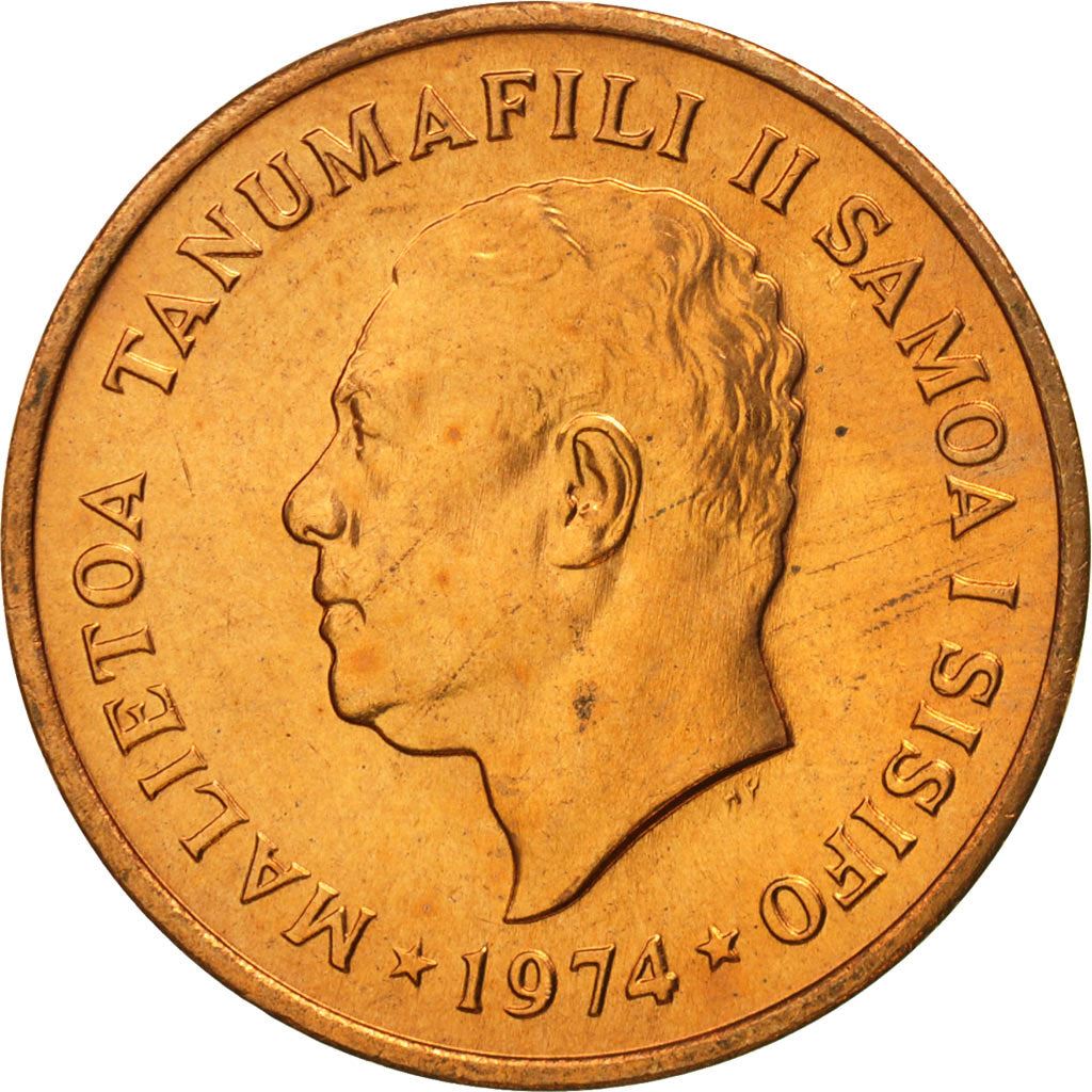 Samoa | 2 Sene Coin | Malietoa Tanumafili II | Cocoa Pods | Km:13 | 1974 - 1996