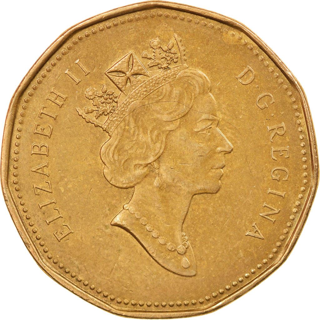 Kanada | Moneta 1 dolara | Nikiel pokryty brązem | Trzeci portret | KM:186 | 1990-2003