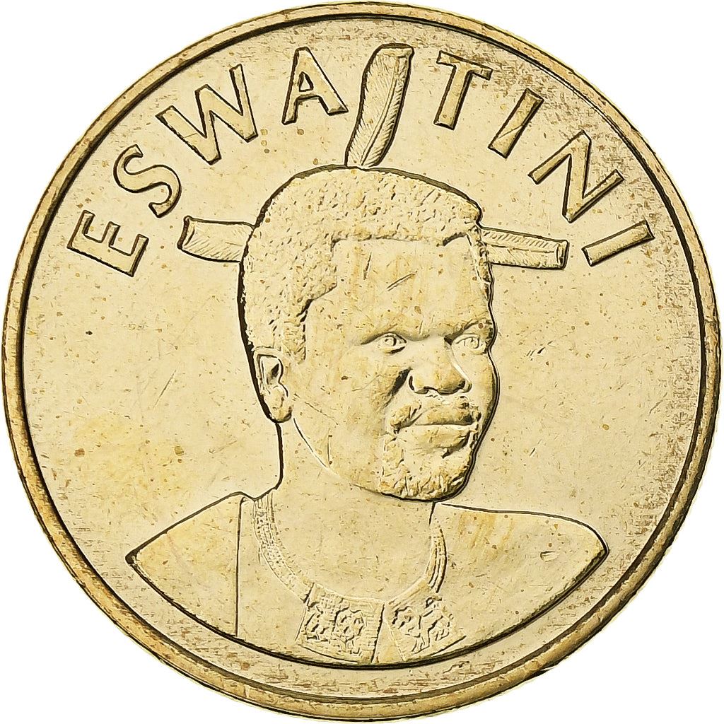 Regno di Eswatini | 2 monete Emalangeni | Re Mswati III | Gigli | Km:74 | 2021