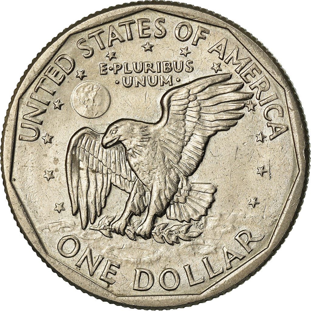 United States | American 1 Dollar Coin | Susan B. Anthony | Apollo 11 | KM207 | 1979 - 1999