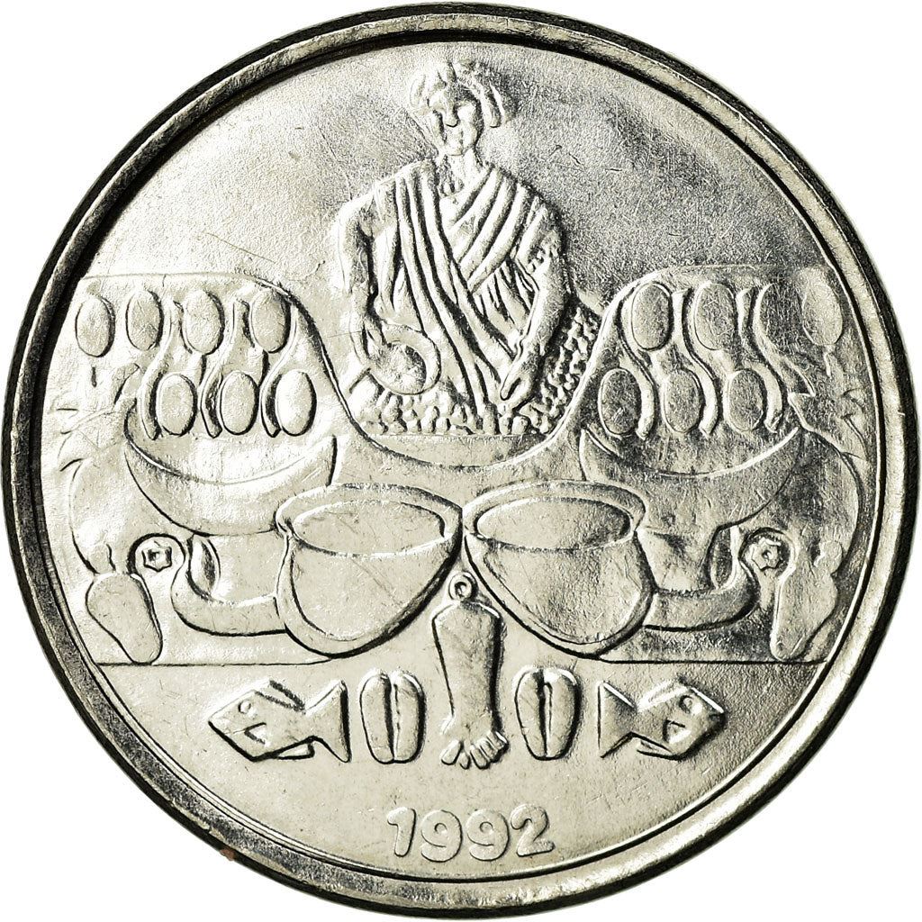 Brazil | 50 Cruzeiros Coin | Market Woman | Km:620 | 1990 - 1992