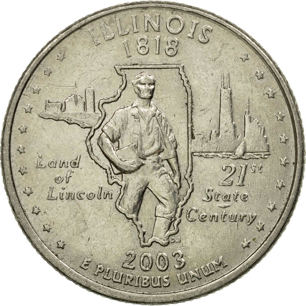 United States | 1/4 Dollar Coin | Abraham Lincoln | Km:343 | 2003