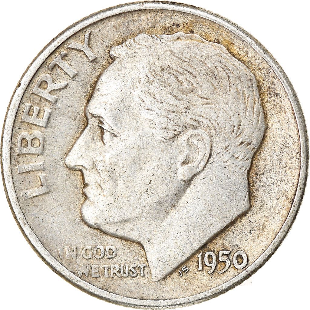 USA | 1 Dime Mønt | Franklin D. Roosevelt | KM:195 | 1946 - 1964