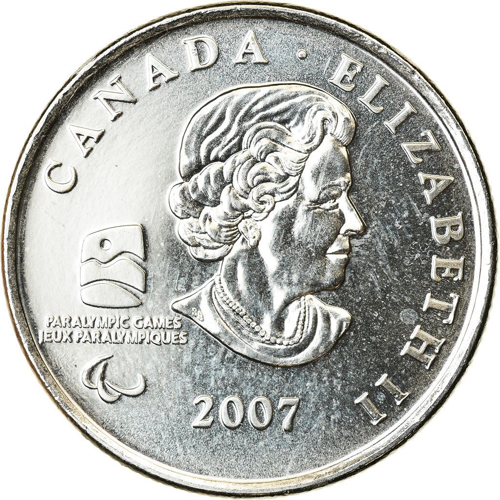 Canada | 25 Cents Coin | Nickel plated steel | Wheelchair Curling | KM:684 | 2007