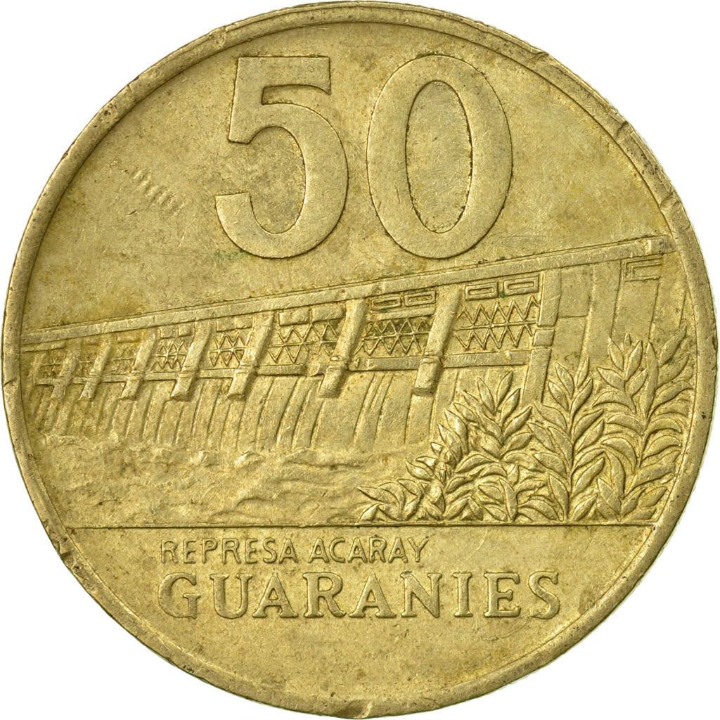 Paraguay | 50 Guaranies Coin | Marshal José Félix Estigarribia | Km:191 | 1992