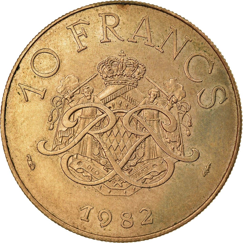 Monaco | 10 Francs Coin | Rainier III | Km:154 | 1975 - 1982