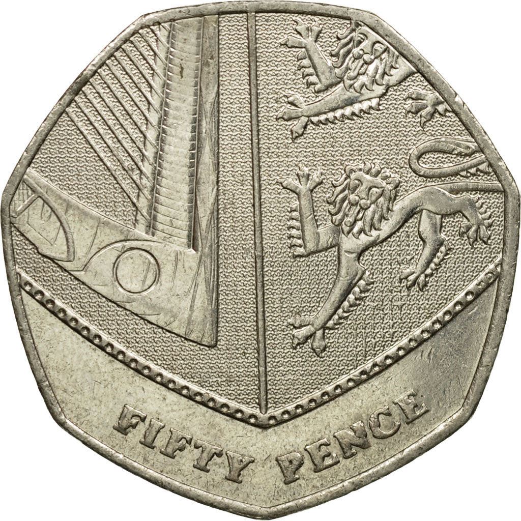 United Kingdom | 50 Pence Coin | Elizabeth II | Km:1112 | 2008 - 2015