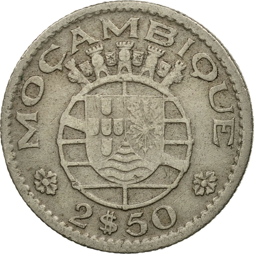 Mozambique 2,50 Escudos Coin | Military Order Of Christ | KM78 | 1952 - 1973