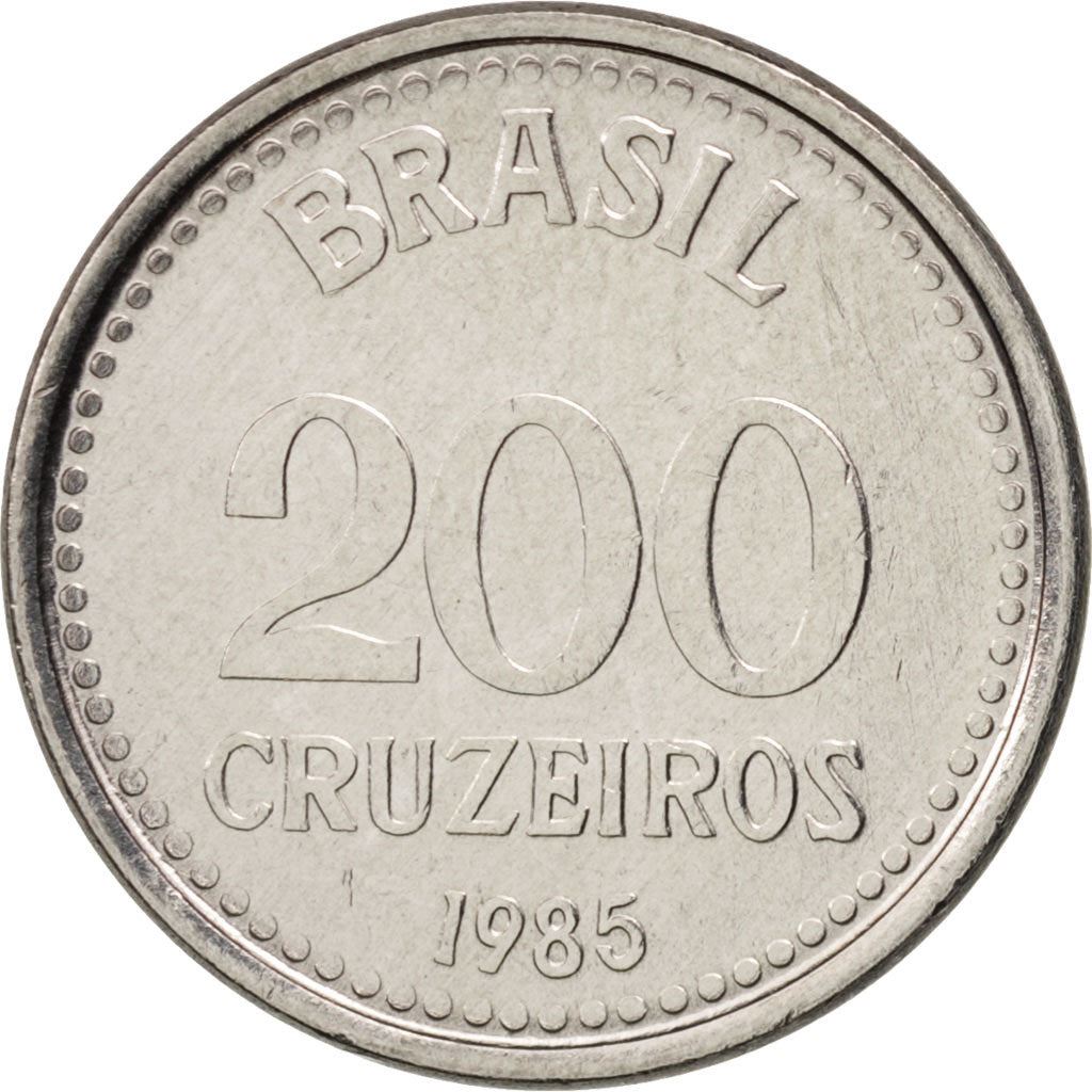 Brazil | 200 Cruzeiros Coin | Star | Km:596 | 1985 - 1986
