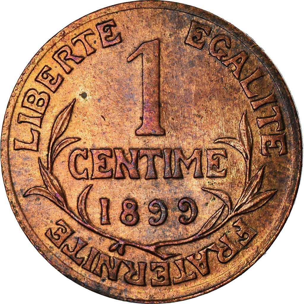 French 1 Centime Coin | Third Republic | KM840 | France | 1898 - 1920