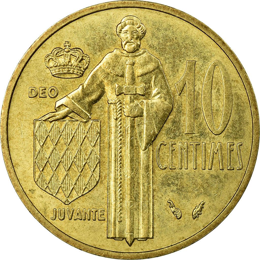 Monaco | 10 Centimes Coin | Rainier III | Km:142 | 1962 - 1995