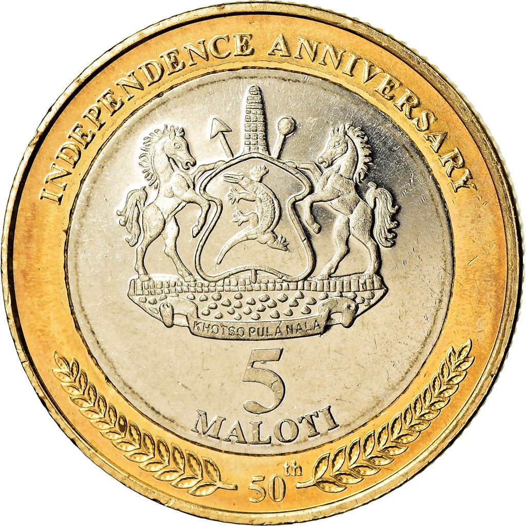 Lesotho | 5 Maloti Coin | King Letsie III | 2016