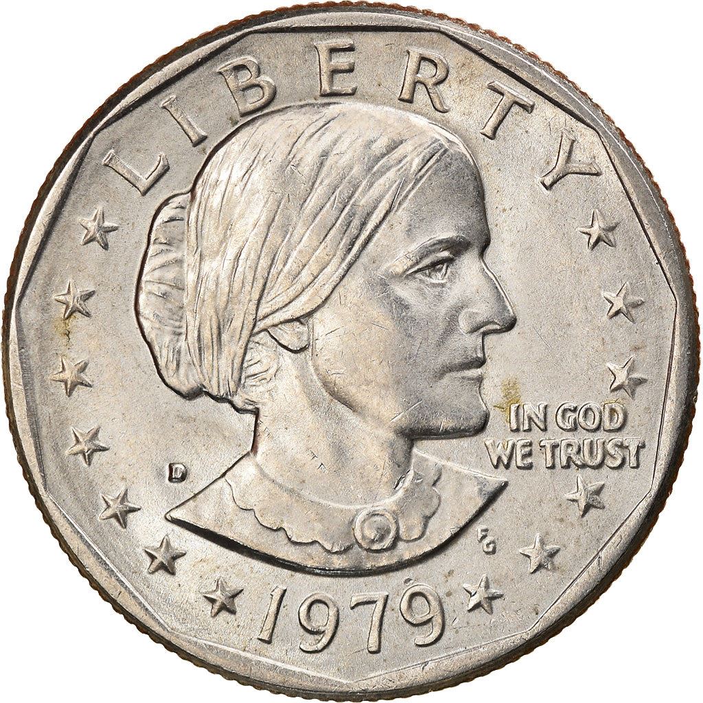 United States | 1 Dollar Coin | Susan B. Anthony | KM:207 | 1979 - 1999