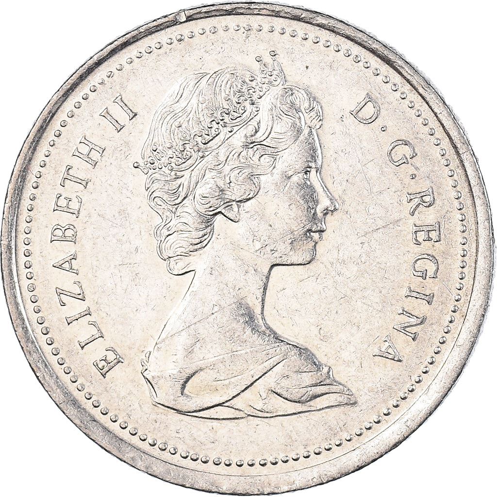 Canada | 25 Cents Coin | Mounted Police | Nickel | KM:81 | 1973