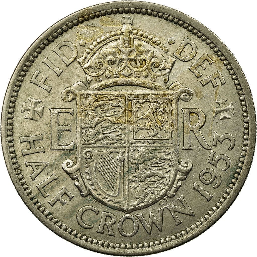 United Kingdom | 1/2 Crown Coin | Elizabeth II | Km:893 | 1953