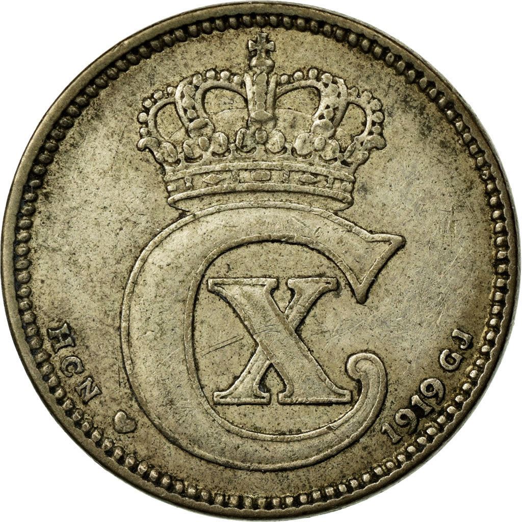 Denmark | 25 Ore Coin | Monogram | Km:815 | 1913 - 1919