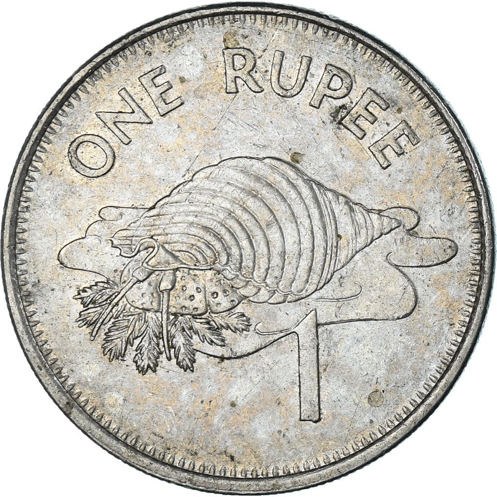 Seychelles 1 Rupee Coin | Triton Conch Shell | KM50a | 2010