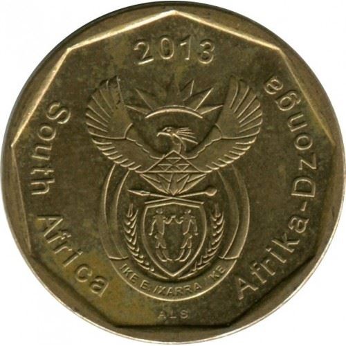 South Africa | 50 Cents Coin | Flowers | Bird of Paradise | Uc:14 | 2013