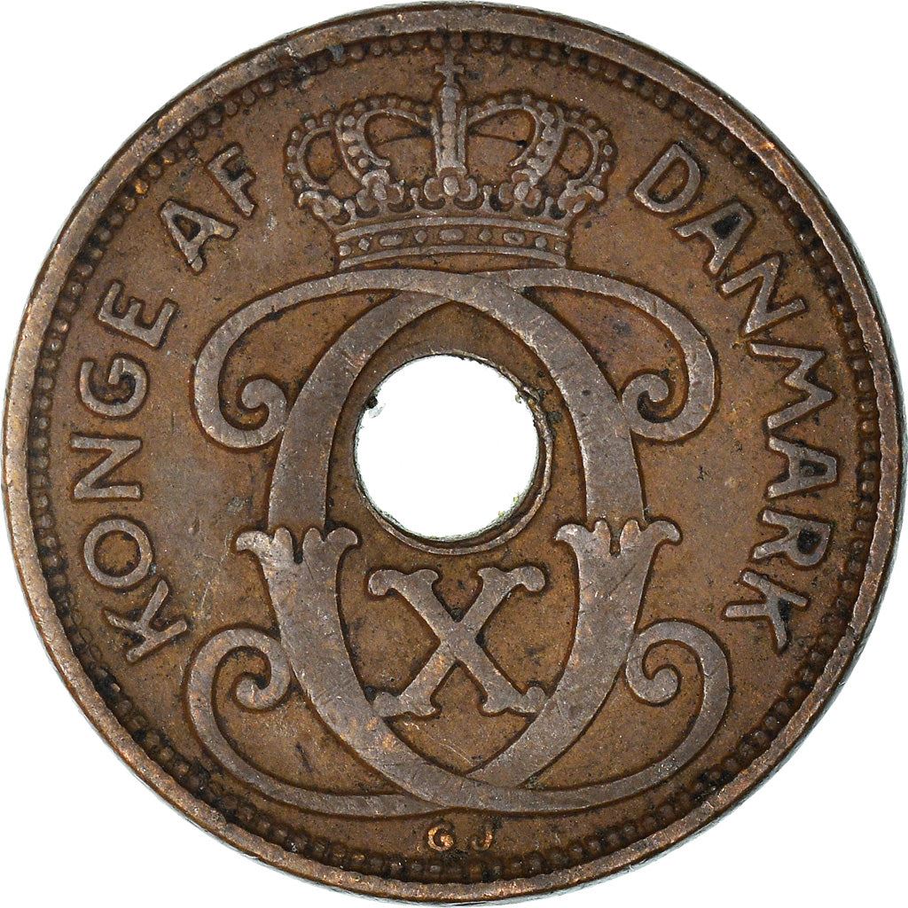 Denmark | 1 Ore Coin | Monogram | Km:826 | 1926 - 1940
