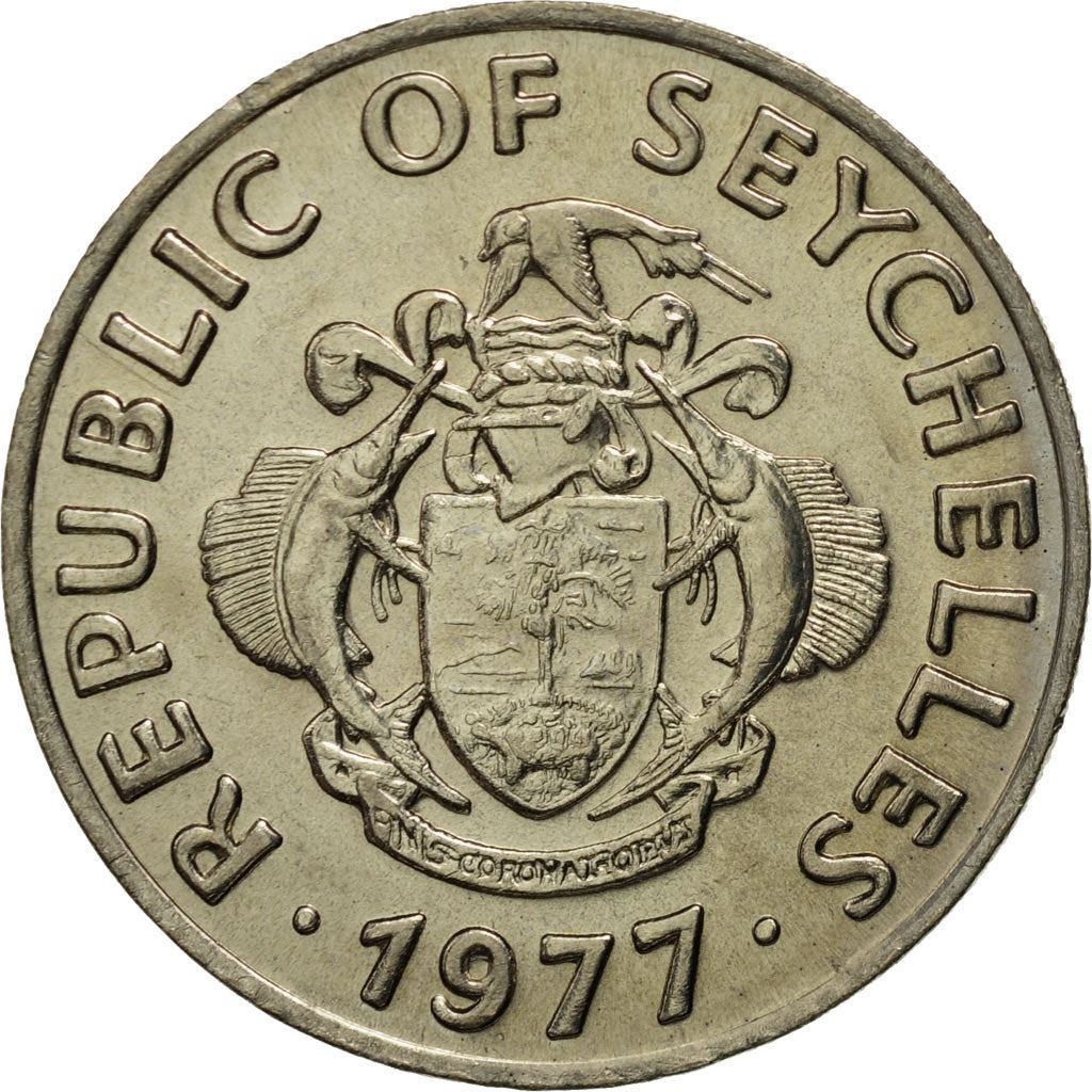 Seychelles | 50 Cents Coin | Orchid Flower | Km:34 | 1977