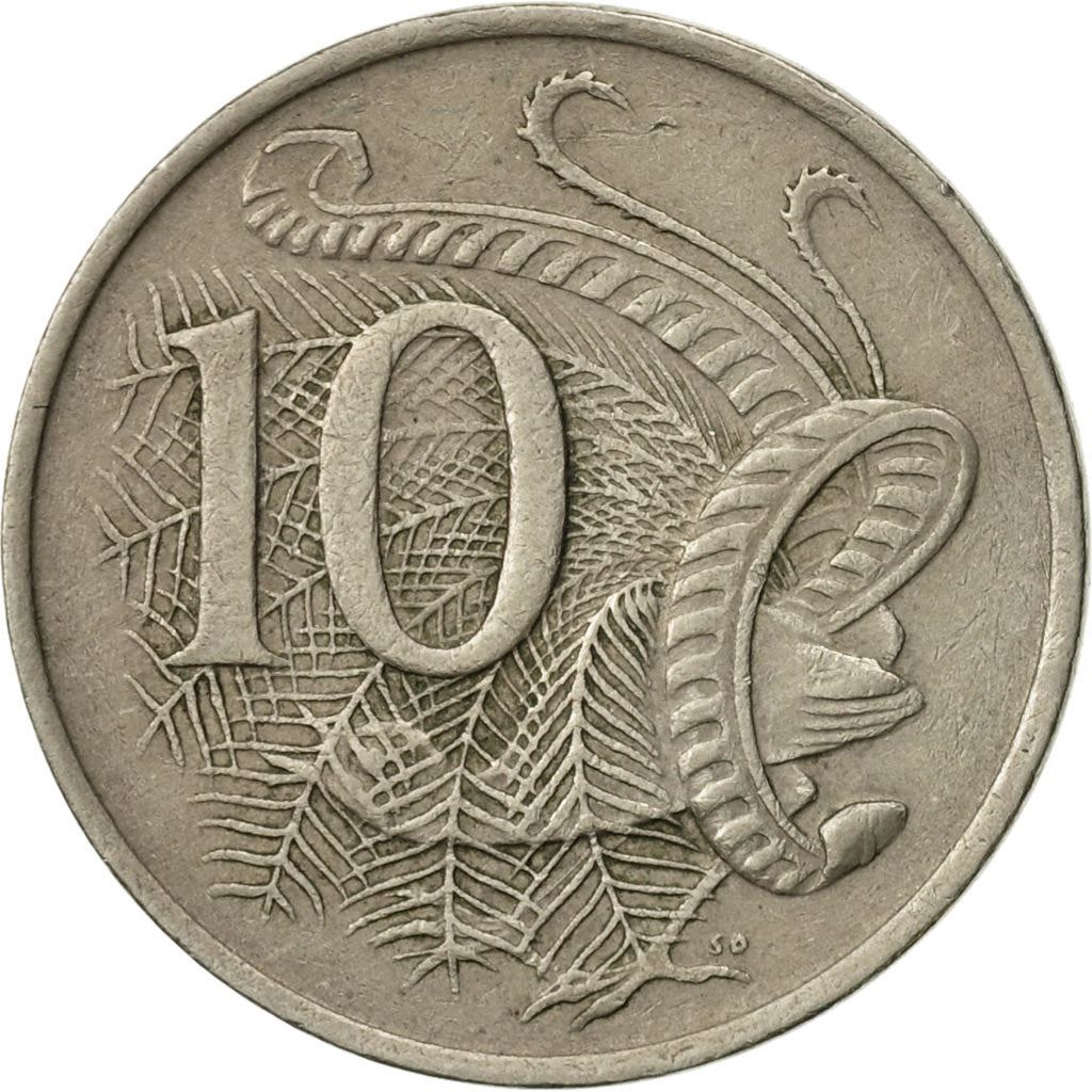 Australia | 10 Cents Coin | Lyrebird | Km:65 | 1966 - 2019