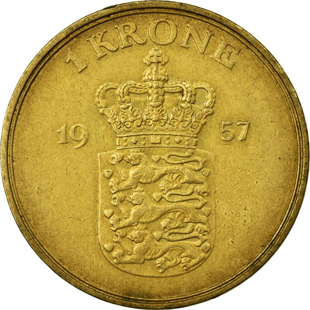 Denmark | 1 Krone Coin | Frederik IX | Km:837 | 1947 - 1960