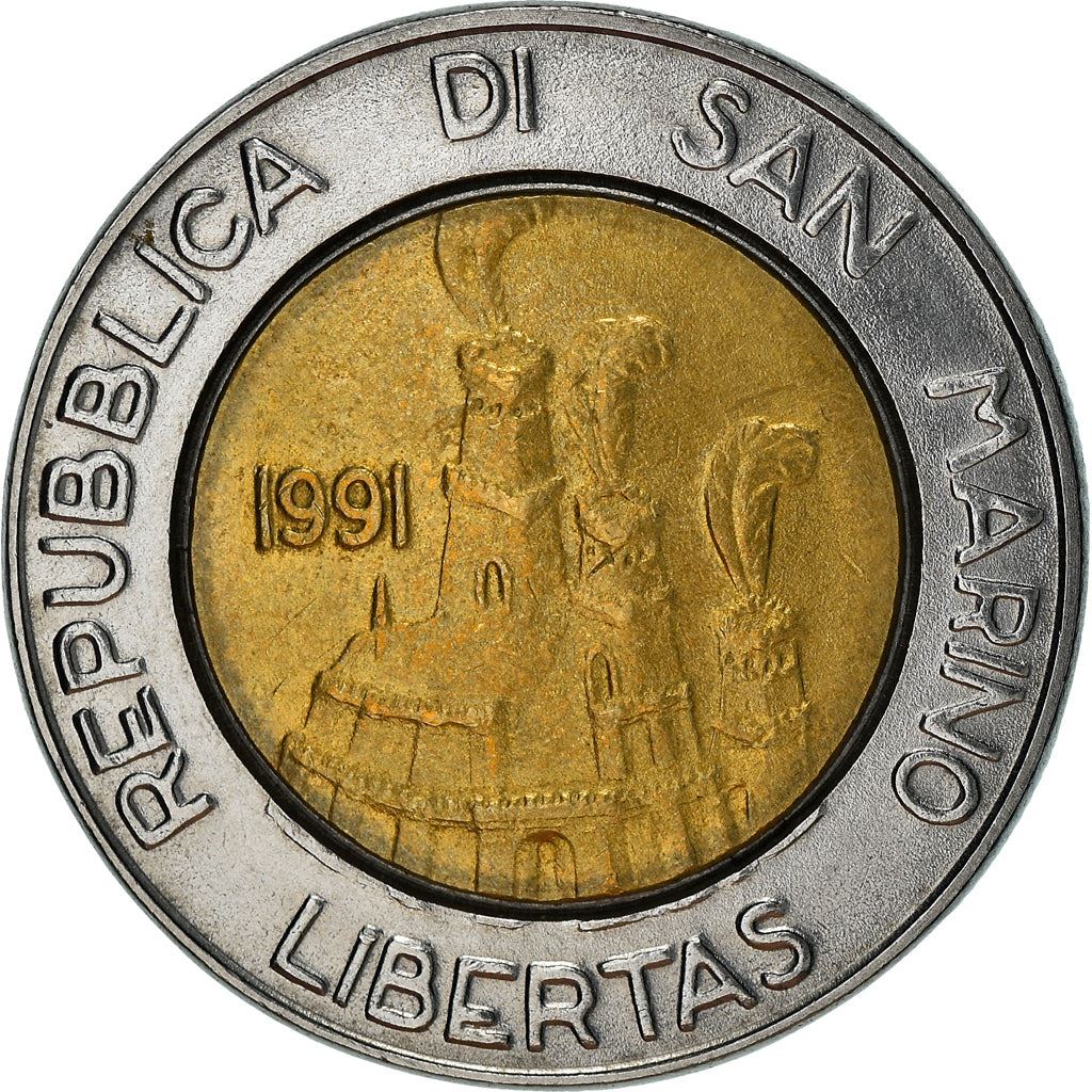 San Marino | 500 Lire Coin | Hospitable Land | Km:269 | 1991