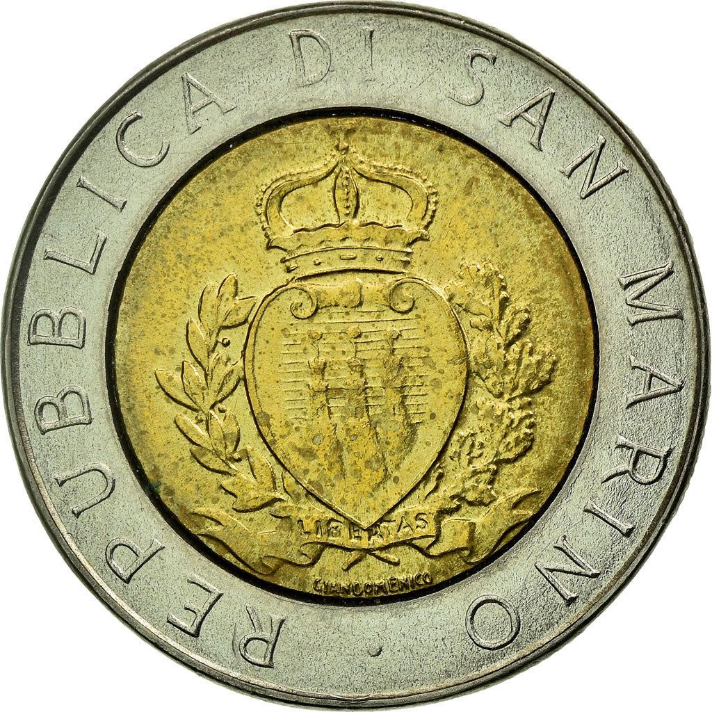 San Marino | 500 Lire Coin | Castle of San Marino | Km:209 | 1987