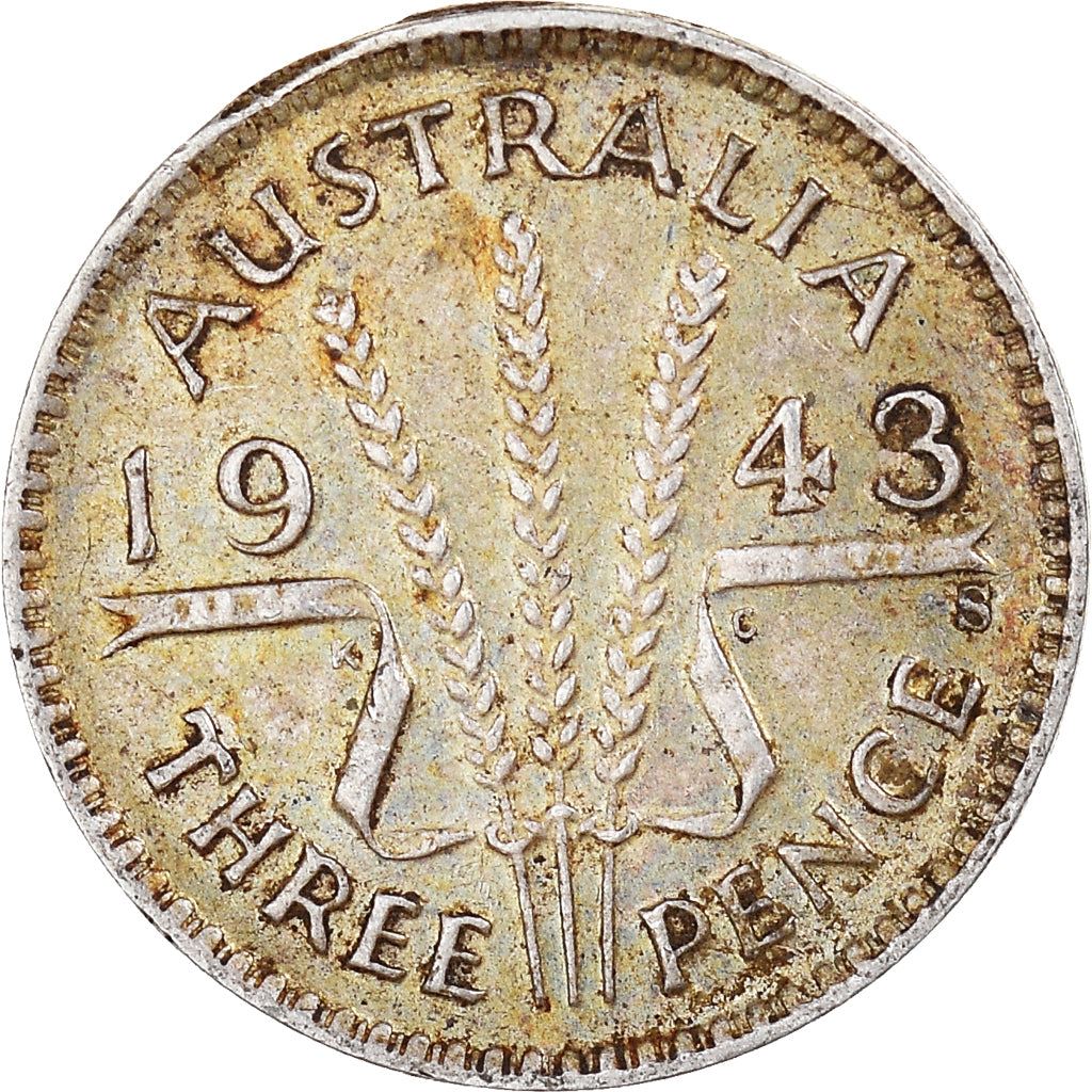 Australia | 3 Pence Coin | Wheat | KM:37 | 1938 - 1944