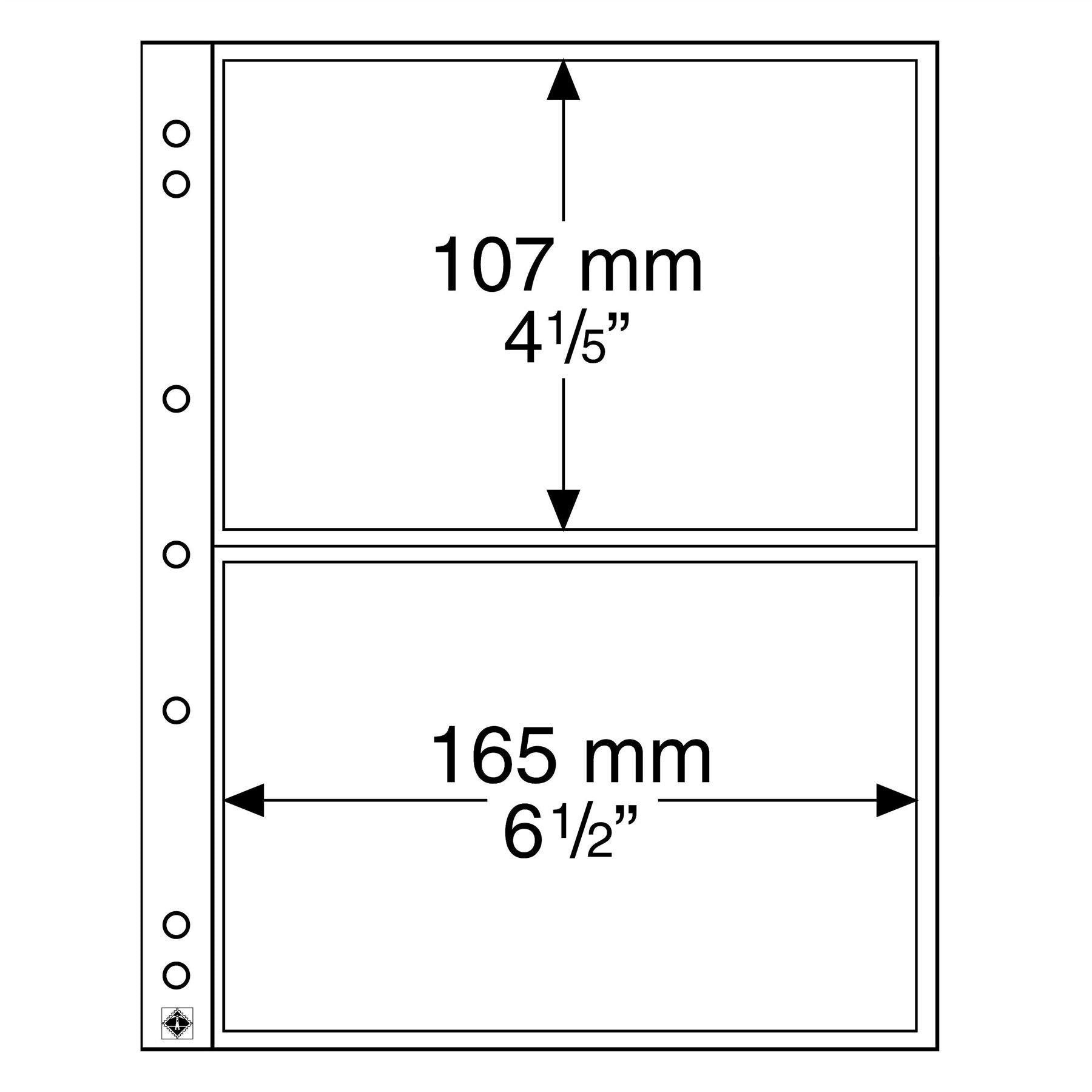 NUMIS Sheets for Ringbinder Albums | Fits Banknotes, Coin Blistercards, Documents | Packs of 10 | Different Pocket Configurations