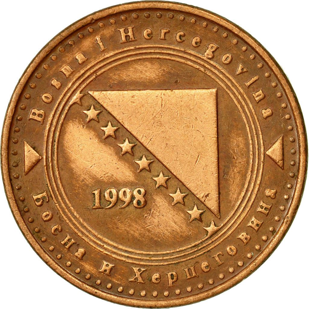 Bosnia and Herzegovina | 10 Feninga Coin | Map of Bosnia | Km:115 | 1998 - 2025