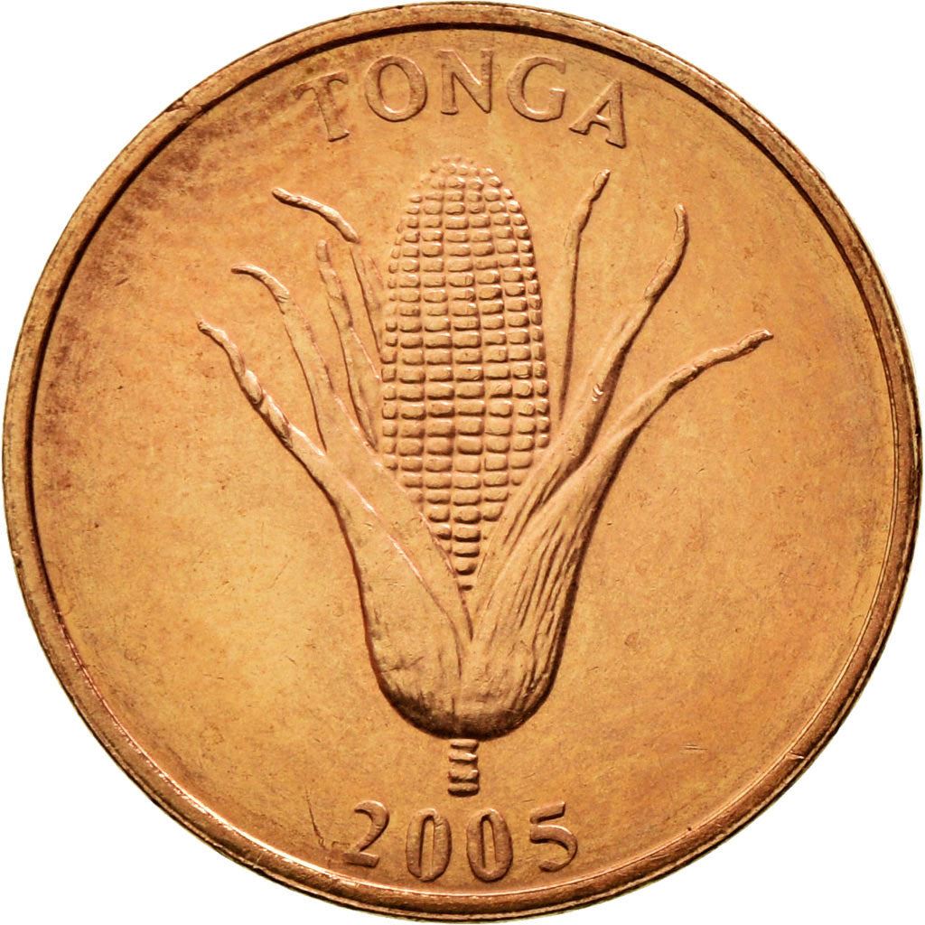 Tonga | 1 Seniti Münze | Mais | Vanille | FAO | Km:66A | 2002 - 2005