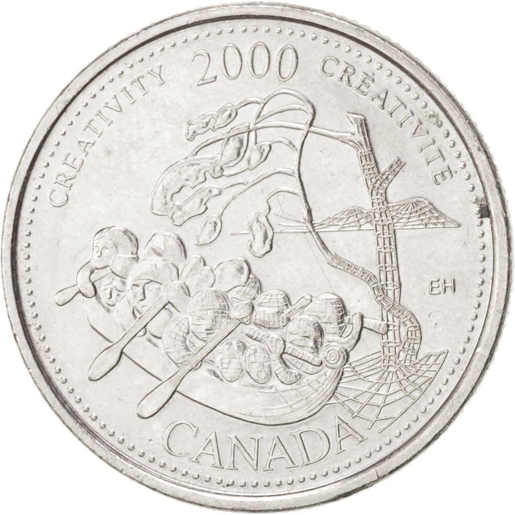 Canada | 25 Cents Coin | Creativity | Nickel | KM:379 | 2000