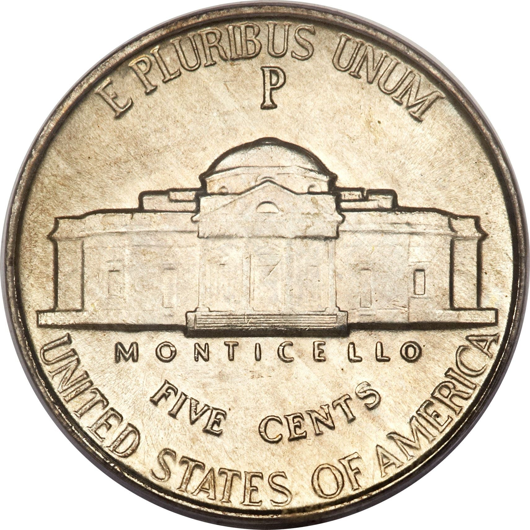 USA | 5 cent mynt | Thomas Jefferson | Monticello | KM192a | 1942 - 1945