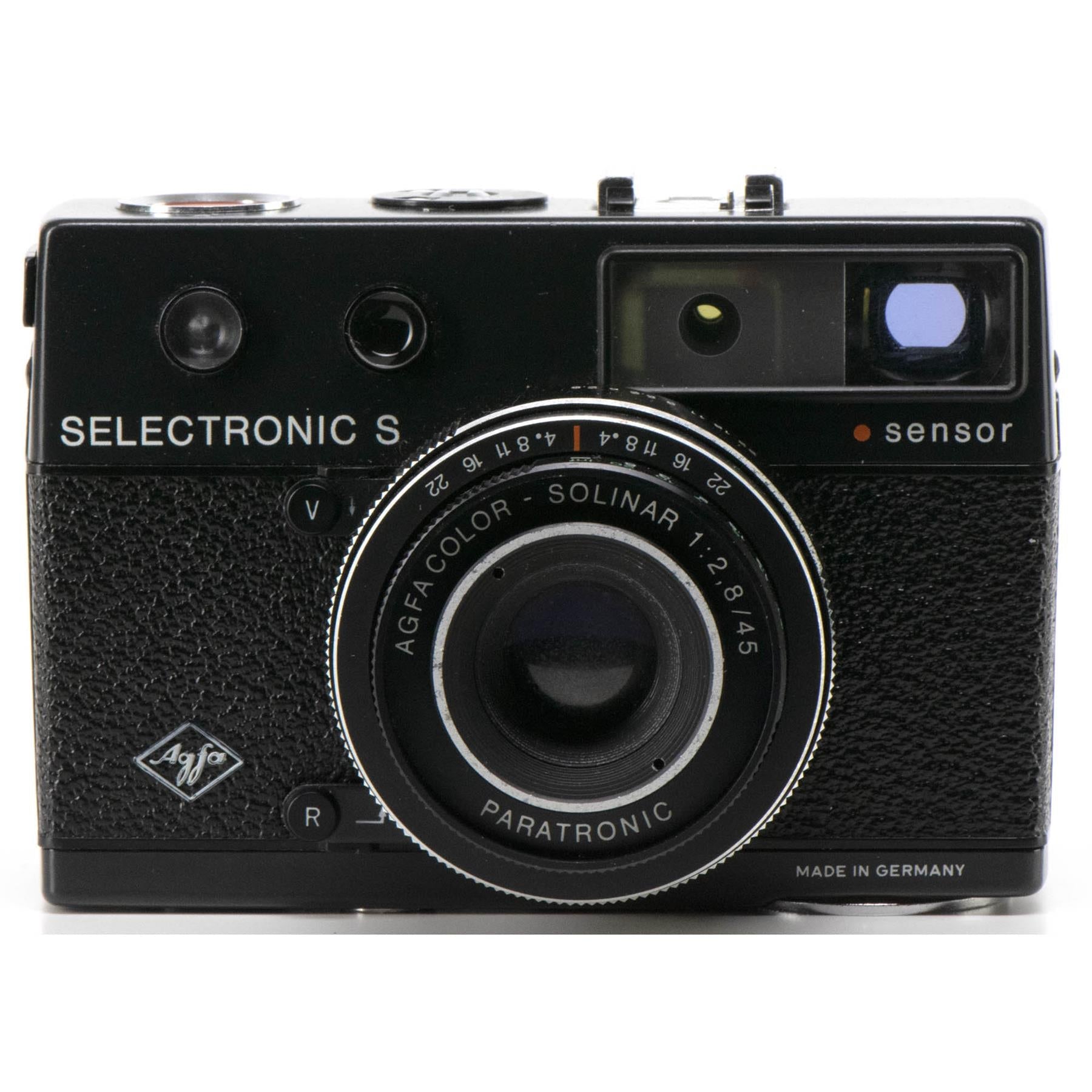 Agfa selectronic S Camera | Afga solinar 45mm f2.8 | Black | Germany | 1971