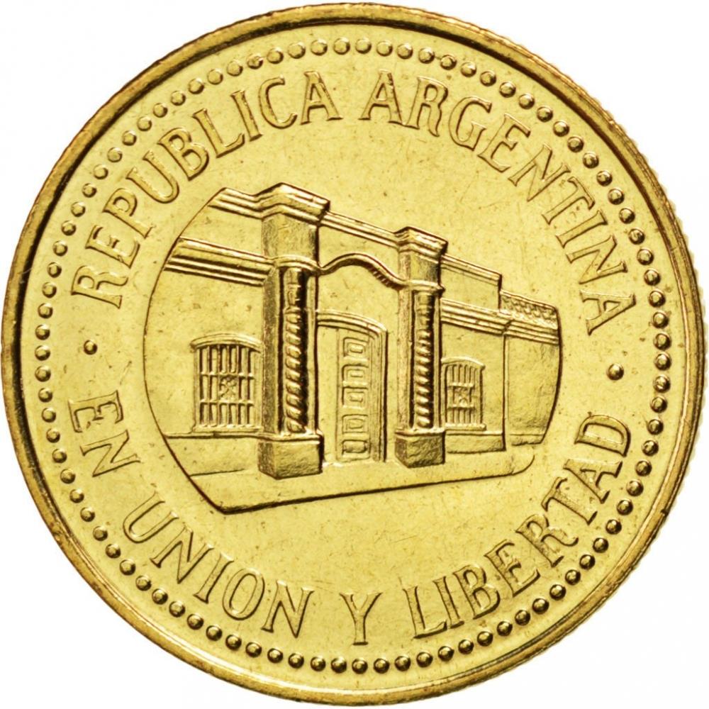 Argentyna 50 Centavos | Moneta Budynku Tucuman | KM111 | 1992 - 2010